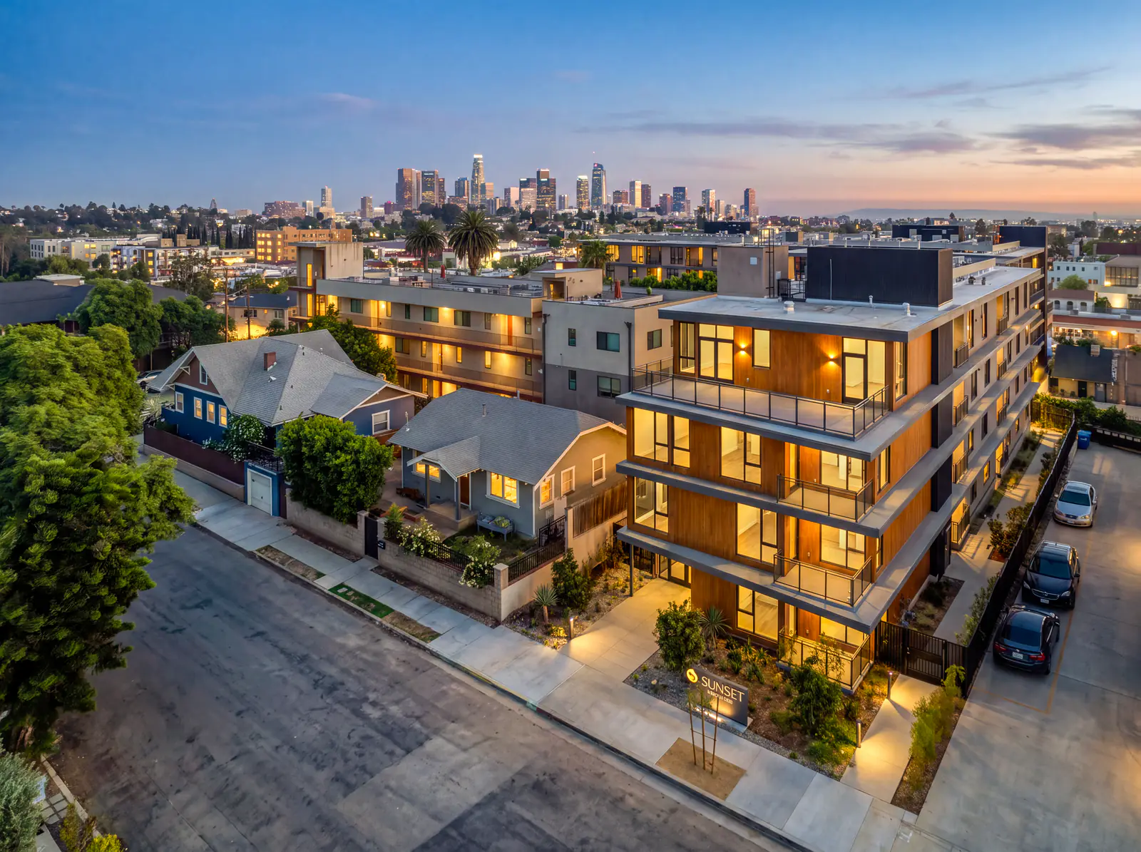 Exterior - Evening Architectural Rear Profile
